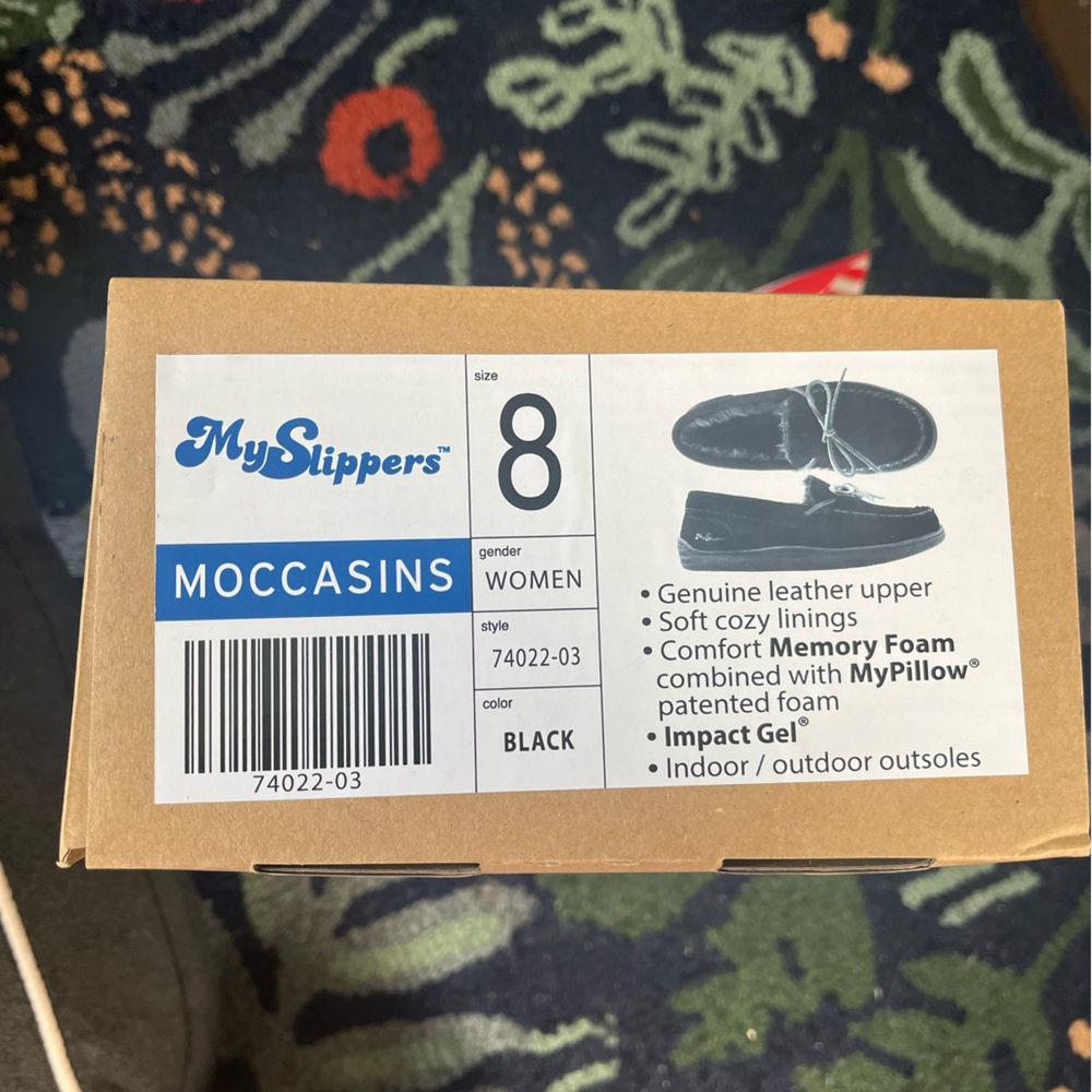 MyPillow women’s moccasin slippers